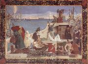 Pierre Puvis de Chavannes Marseilles,Gateway to the Orient oil painting reproduction